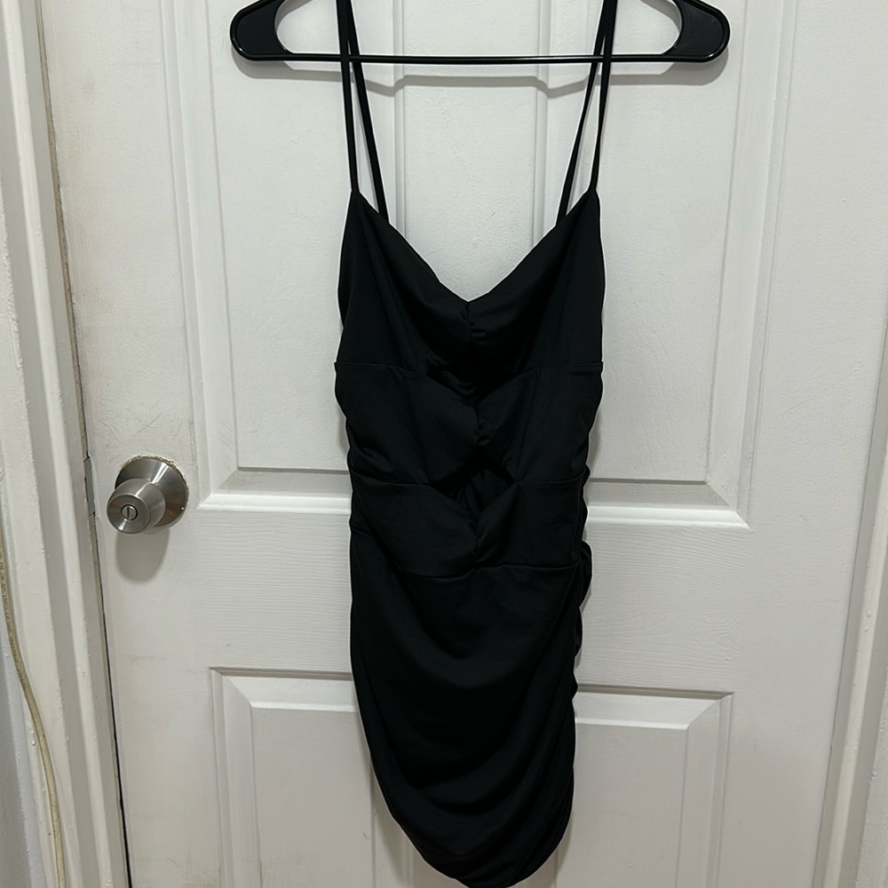 NWOT Cut Out Front Mini Dress